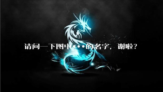 请问一下图中***的名字，谢啦？